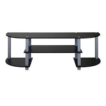 FurniFact Wide TV Stand, Composite Wood and PVC Tubes