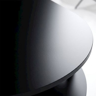 FurniFact Wide TV Stand, Composite Wood and PVC Tubes