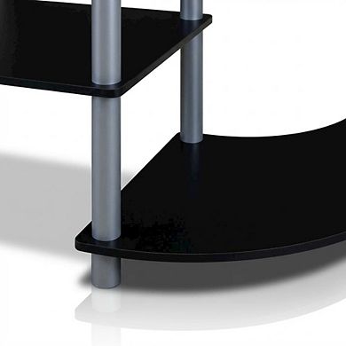 FurniFact Wide TV Stand, Composite Wood and PVC Tubes