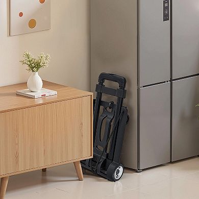 2-Wheel Compact Folding Hand Truck, Portable Dolly for Shopping and Moving Items