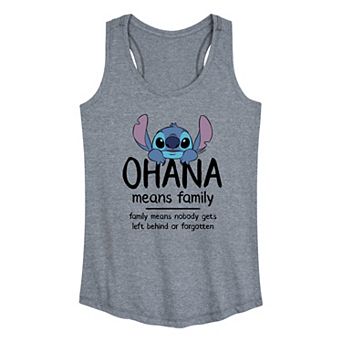 Women's Disney's Lilo & Stitch Ohana Racerback Tank Top