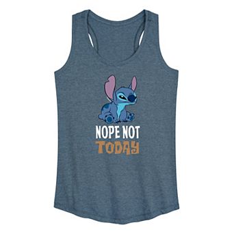 Women's Disney's Lilo & Stitch Nope Not Today Racerback Tank Top