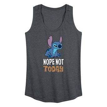 Women's Disney's Lilo & Stitch Nope Not Today Racerback Tank Top