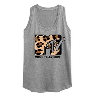 Women's MTV Leopard Art Racerback Tank Top