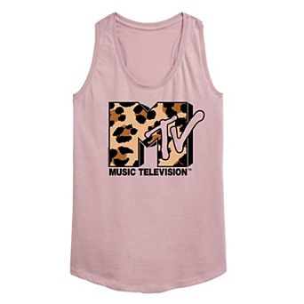 Women's MTV Leopard Art Racerback Tank Top