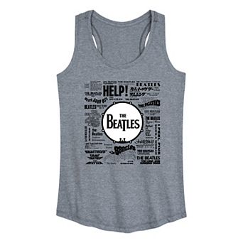 Women's The Beatles Singles Racerback Tank Top