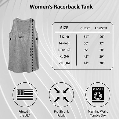 Women's Diet Coke Heart Bubbles Racerback Tank Top
