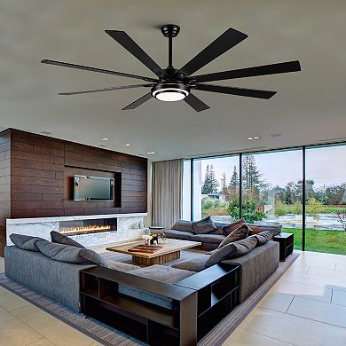 ELEMENT ACE 72 Inch Integrated LED Large Smart Ceiling Fan with Remote Control