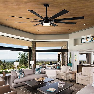 ELEMENT ACE 72 Inch Integrated LED Large Smart Ceiling Fan with Remote Control