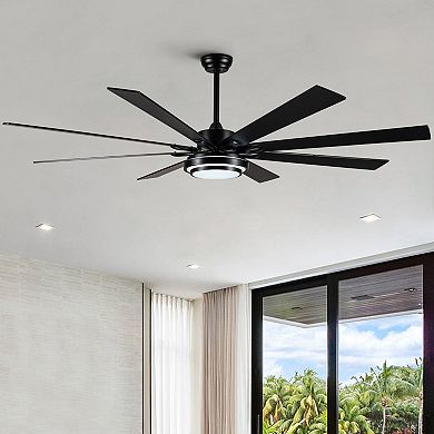 ELEMENT ACE 72 Inch Integrated LED Large Smart Ceiling Fan with Remote Control