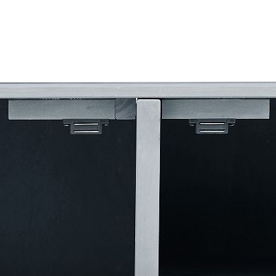 ELEMENT ACE Outdoor Kitchen Island with Raised Shelf and Stainless Steel Top