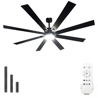 ELEMENT ACE 72 Inch Industrial Smart Ceiling Fan with Light and Remote Control
