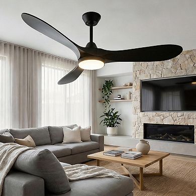 ELEMENT ACE Modern Ceiling Fan with Integrated LED Light and Remote Control