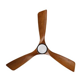 ELEMENT ACE 52 Inch Solid Wood Ceiling Fan with Dimmable LED Light Kit and Remote Control