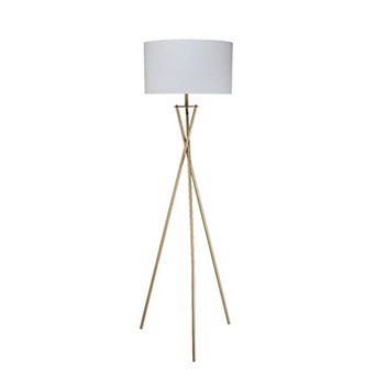 ELEMENT ACE Mid-Century Modern Metal Floor Lamp with Hourglass Design and Matte Finish