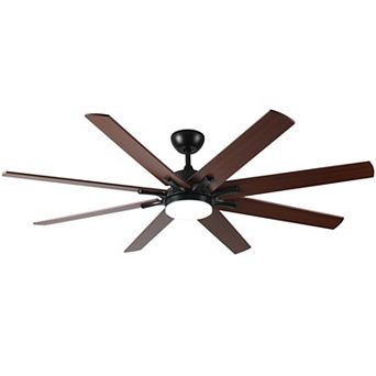 ELEMENT ACE 72 Inch Large Ceiling Fan with Light and Remote for Indoor Outdoor Use