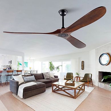 ELEMENT ACE Ceiling Fan with Remote Control and Reversible Motor for Indoor and Outdoor Use