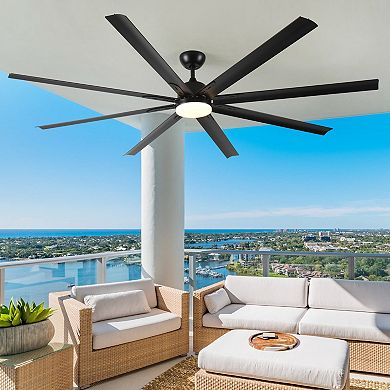 ELEMENT ACE Super Large Ceiling Fan with Remote Control and LED Light