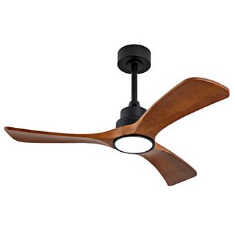 ELEMENT ACE Modern Wood Ceiling Fan with Remote Control and Reversible DC Motor