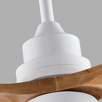 ELEMENT ACE 60 Inch Solid Wood Ceiling Fan with Remote Control and Integrated LED Light