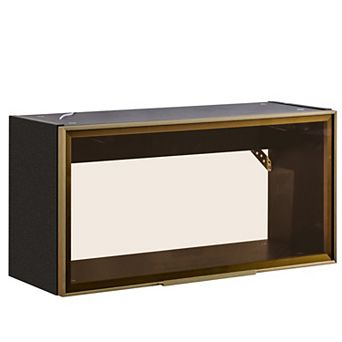 ELEMENT ACE Large Capacity Wall Mounted Spice Rack Storage Cabinet with Up Flip Door