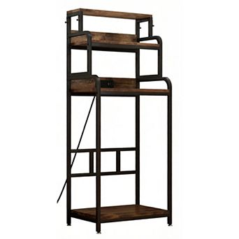 ELEMENT ACE Four-Tier Appliance Stand with Storage for Kitchen and Office Organization