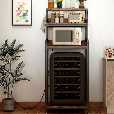 ELEMENT ACE Four-Tier Appliance Stand with Storage for Kitchen and Office Organization