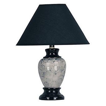 ELEMENT ACE Tall Ceramic Table Lamp with Urn-Shaped Base and Linen Shade