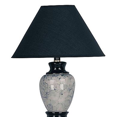ELEMENT ACE Tall Ceramic Table Lamp with Urn-Shaped Base and Linen Shade