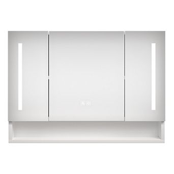 ELEMENT ACE Modern Aluminum Bathroom Cabinet with Mirror and LED Lighting