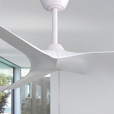 ELEMENT ACE 52 Inch Ceiling Fan Without Light, 6 Speeds Reversible DC Motor, 3 ABS Blade Ceiling Fan