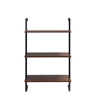 ELEMENT ACE Tiered Wall Mounted Storage Shelves with Wood and Metal Construction