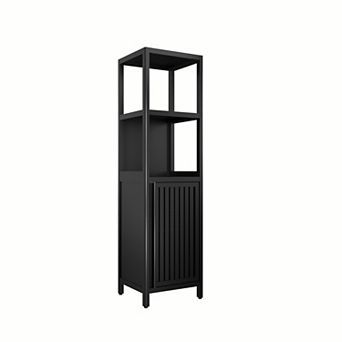 ELEMENT ACE Tall Storage Cabinet with Two-Tier Shelves and Door