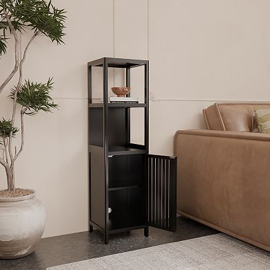 ELEMENT ACE Tall Storage Cabinet with Two-Tier Shelves and Door