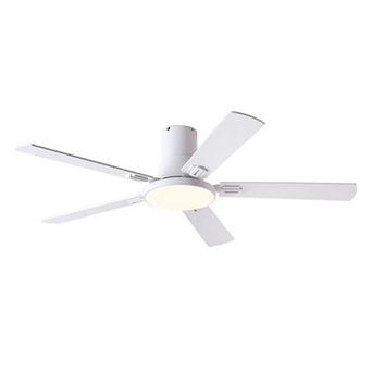 ELEMENT ACE Modern Minimalist Flush Mount Ceiling Fan with Light and Oversized Blades