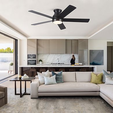 ELEMENT ACE Low Profile Ceiling Fan with Integrated LED Light Kit