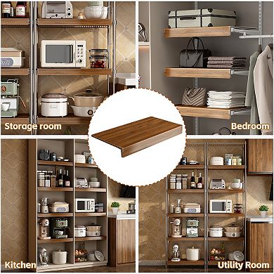 ELEMENT ACE 5 Pcs PVC Wire Shelf Covers Set for Closet Pantry Cabinet Bathroom Kitchen Shelving