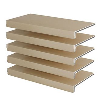 ELEMENT ACE 5 pc PVC Wire Shelf Covers Set for Closet Pantry Cabinet Bathroom Kitchen Shelving