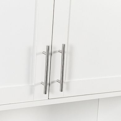 ELEMENT ACE Two Door Wall Mounted Bathroom Mirror Cabinet with Storage and Tissue Slot