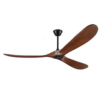 ELEMENT ACE 60-Inch Solid Wood Reversible Ceiling Fan with Remote and Wall Control