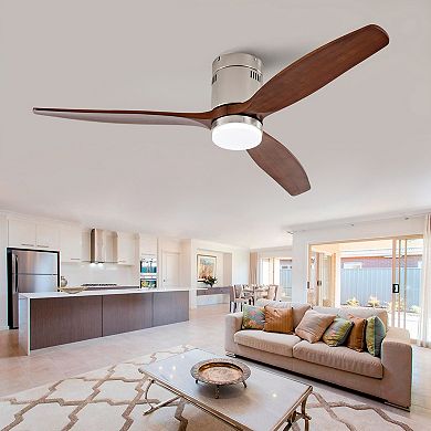 ELEMENT ACE Modern Ceiling Fan with Dimmable LED Light and Remote Control