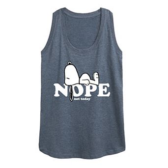 Women's Peanuts Snoopy Nope Racerback Tank Top