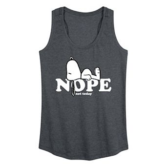 Women's Peanuts Snoopy Nope Racerback Tank Top
