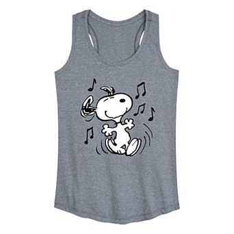 Women's Peanuts Snoopy Dancing Racerback Tank Top