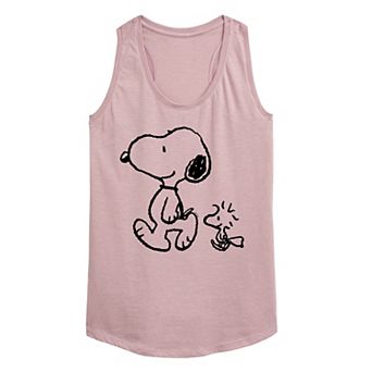 Women's Peanuts Snoopy & Woodstock Racerback Tank Top