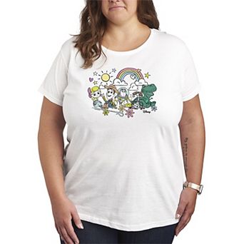 Plus Size Disney / Pixar's Toy Story Group Sunshine & Rainbow Graphic Tee
