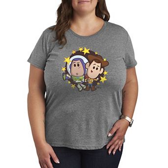 Plus Size Disney / Pixar's Toy Story Buzz & Woody Graphic Tee