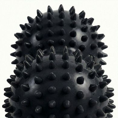 4-PC Textured Peanut Massage Ball for Deep Tissue Spine and Muscle Relief