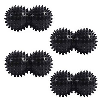 4 pc Textured Peanut Massage Ball for Deep Tissue Spine and Muscle Relief