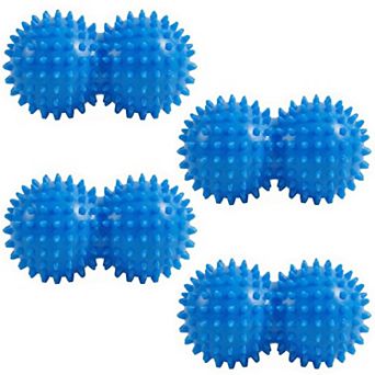 4 pc Textured Peanut Massage Ball for Deep Tissue Spine and Muscle Relief